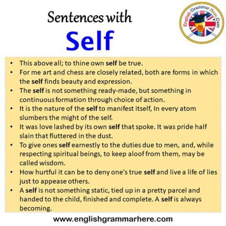 By one self sentence?