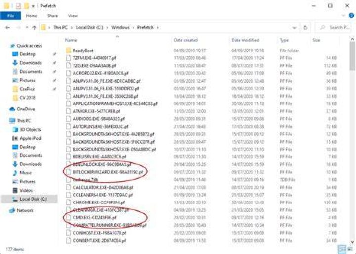 When are prefetch files created?
