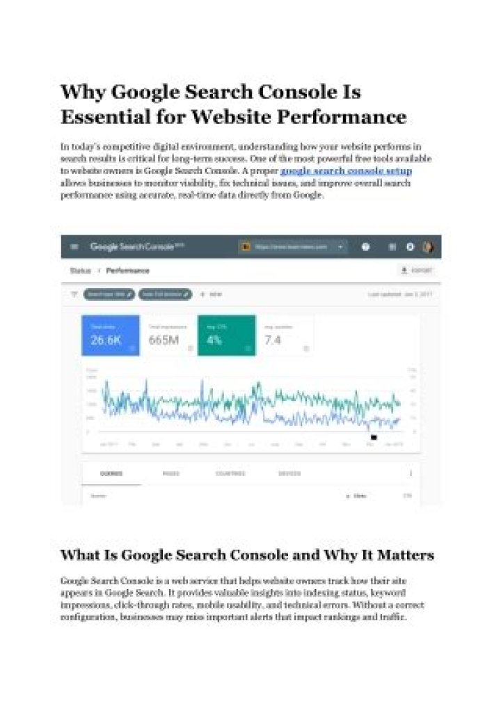 Why google search console?